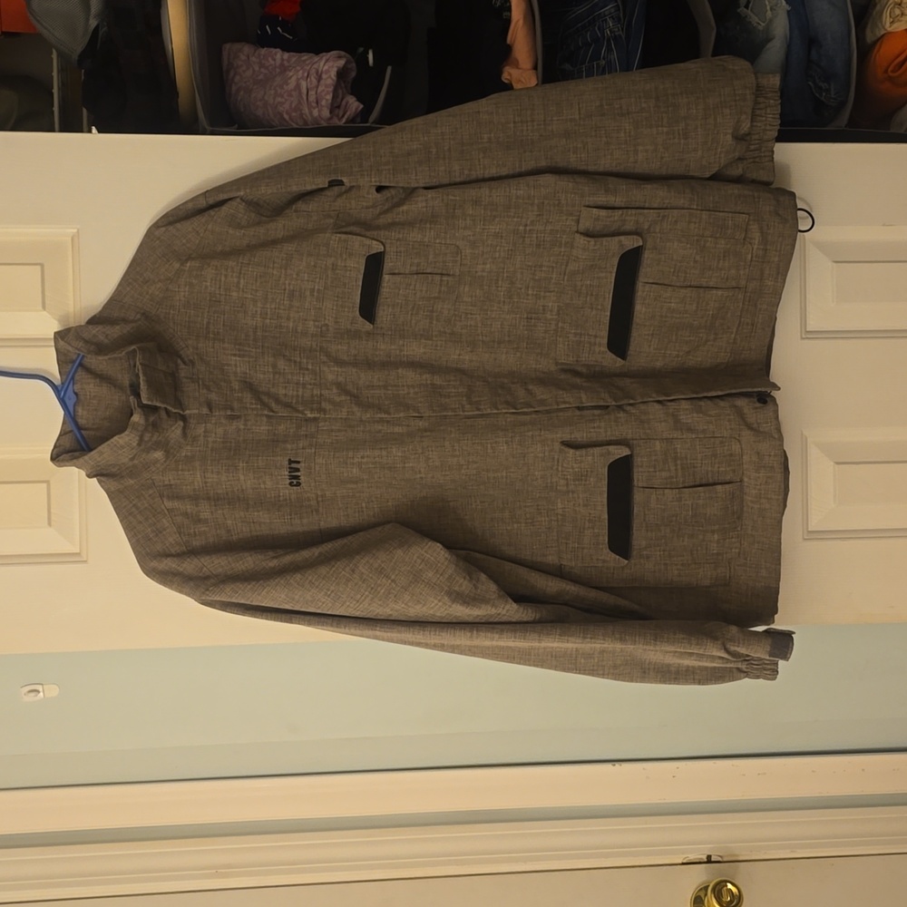 Columbia Convert 2-way Zip Brown Waterproof/Breathable Jacket Size Large